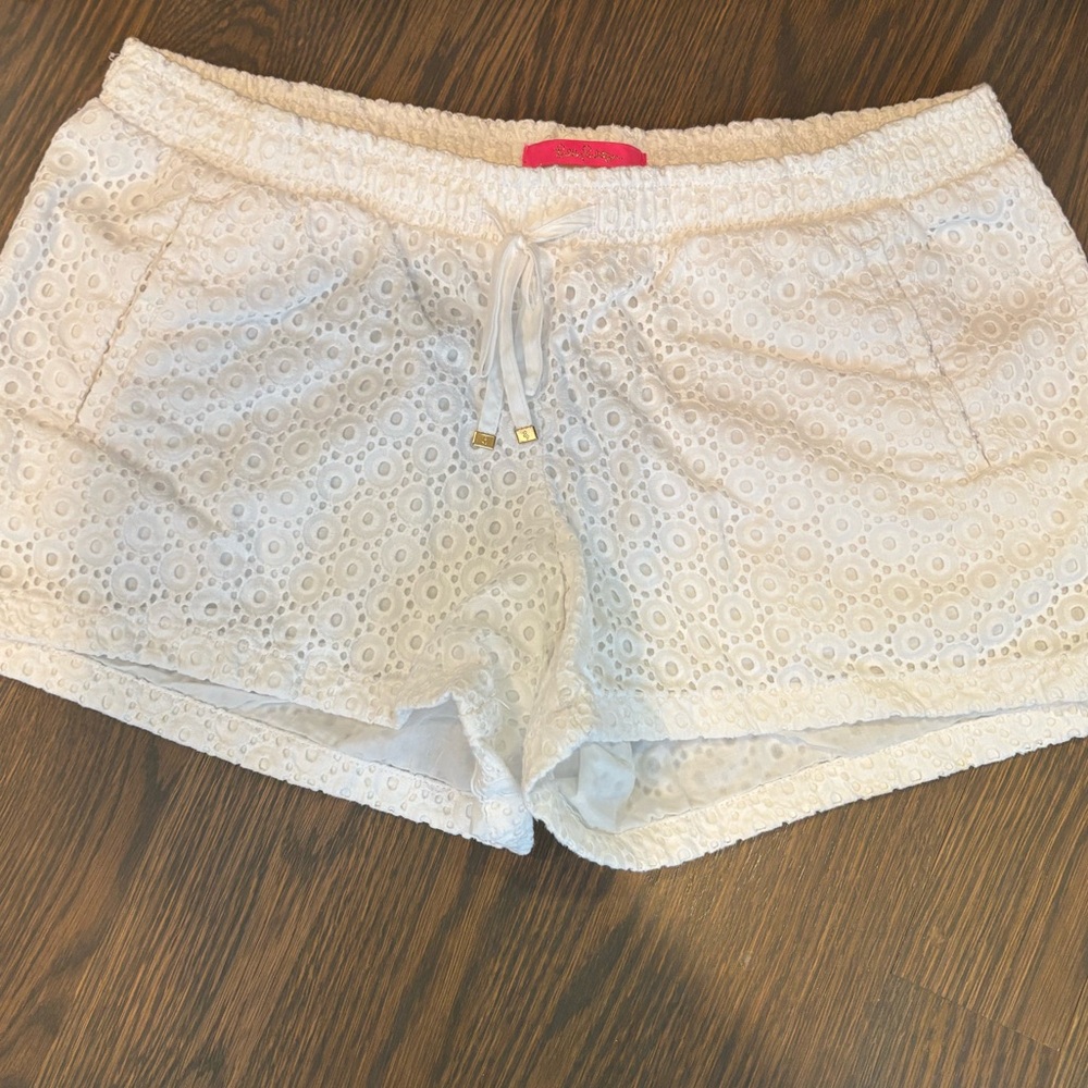 Lilly Pulitzer white eyelet shorts